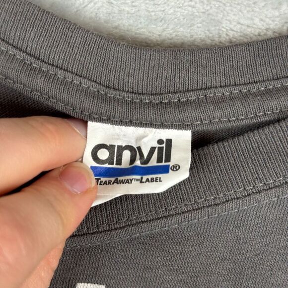 John Lennon Shirt Mens Medium Graphic Tee Imagine Peace Anvil Blue Bar Tag Y2K - Picture 2 of 14